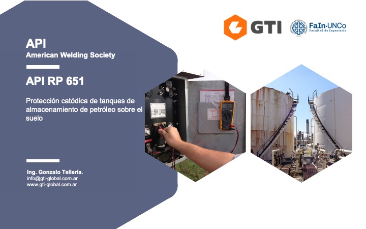 API RP 651 – Protección catódica de tanques de almacenamiento de petróleo a nivel del suelo